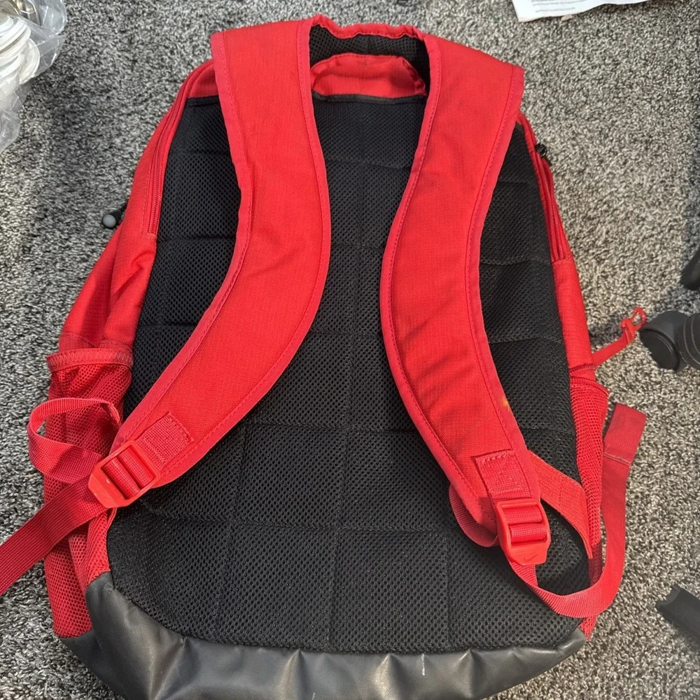 Nike Brasilia Unisex Extra Large Polyester Backpack with Ventilated Pocket, Red